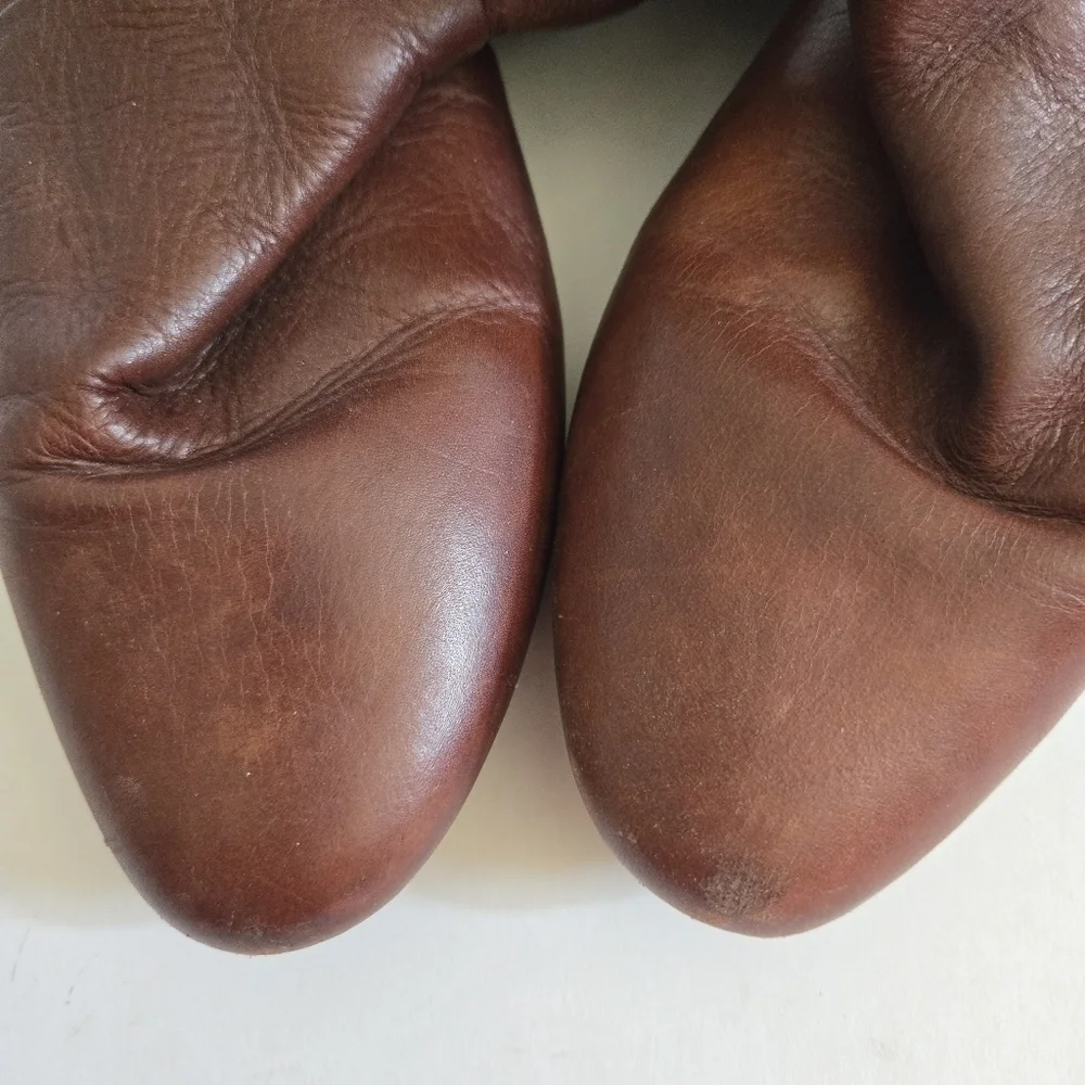 Dolce Vita Over The Knee Leather Boots Rust Butter Soft size 7
